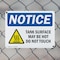 Signmission Hot Surface Sign, 7 in H x 10 in W, Plastic, Tank Surface May Be Hot Do Not Touch OS-2PACK-NS-P-710-L-18525 - alternate 5